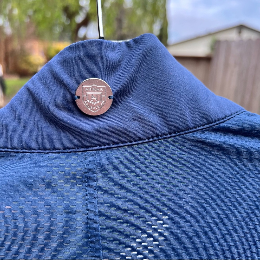 Noel Asmar Blue Quarter-Zip Top - Picture 6 of 6